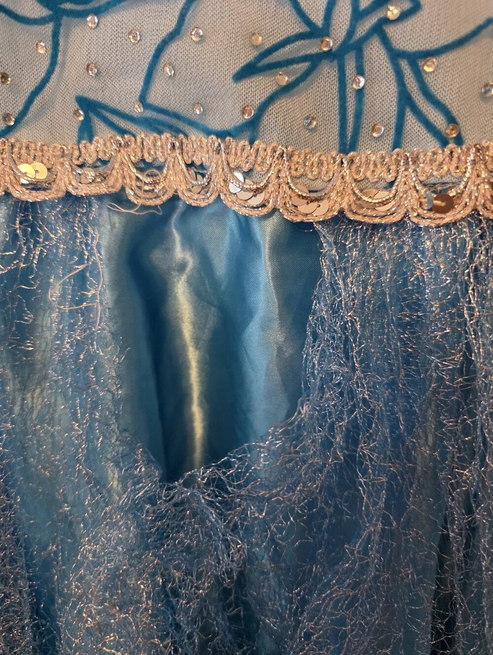 Blue Snowflake Princess Dress Costume Girls 100